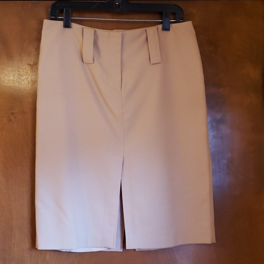 Tan wool skirt